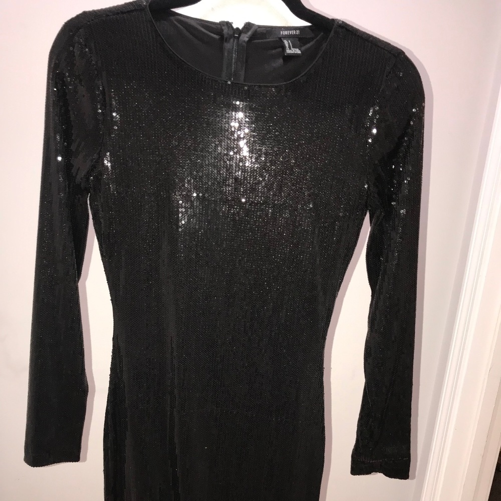 Forever 21 sequin long sleeve dress